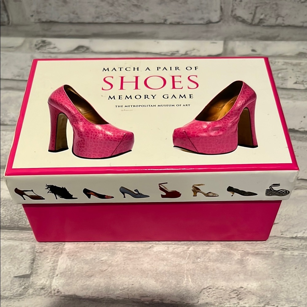 Pink High Heel Shoe Memory Card Game designer shoe matching game